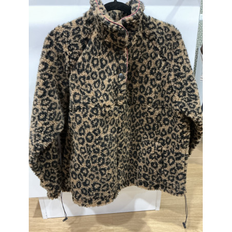 Pull moumoute leopard