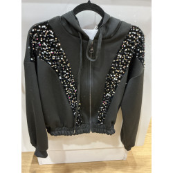 Gilet court sequins