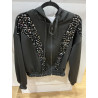 Gilet court sequins
