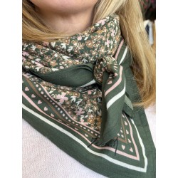 Foulard Liberty vert