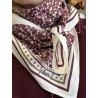 Foulard Liberty bordeaux