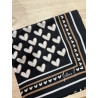 Foulard coeurs noir by MelanieM