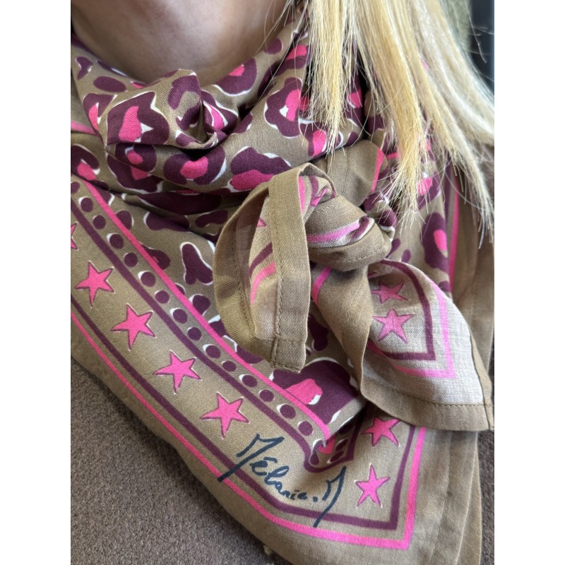 Foulard Jungle Camel