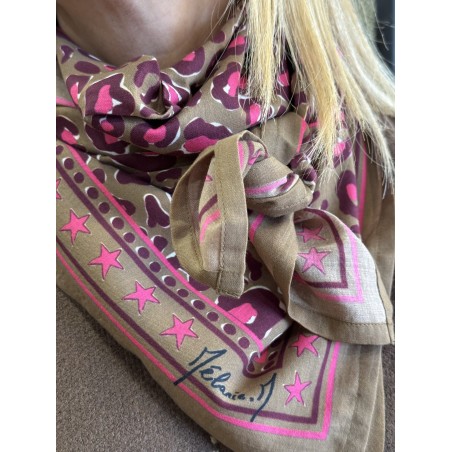 Foulard Jungle Camel
