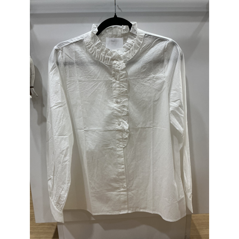 Chemise col victorien blanc