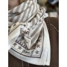 Foulard rayé Riviera beige