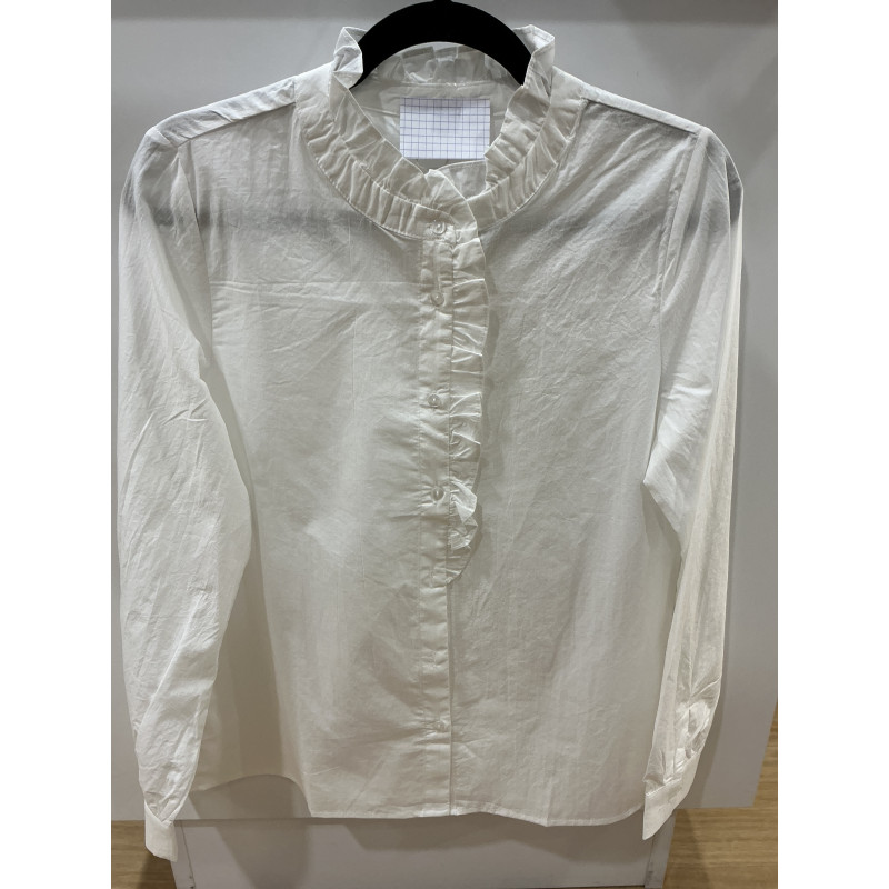 Chemise col victorien blanc