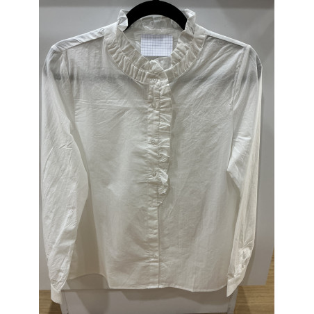 Chemise col victorien blanc