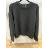 Pull col rond noir