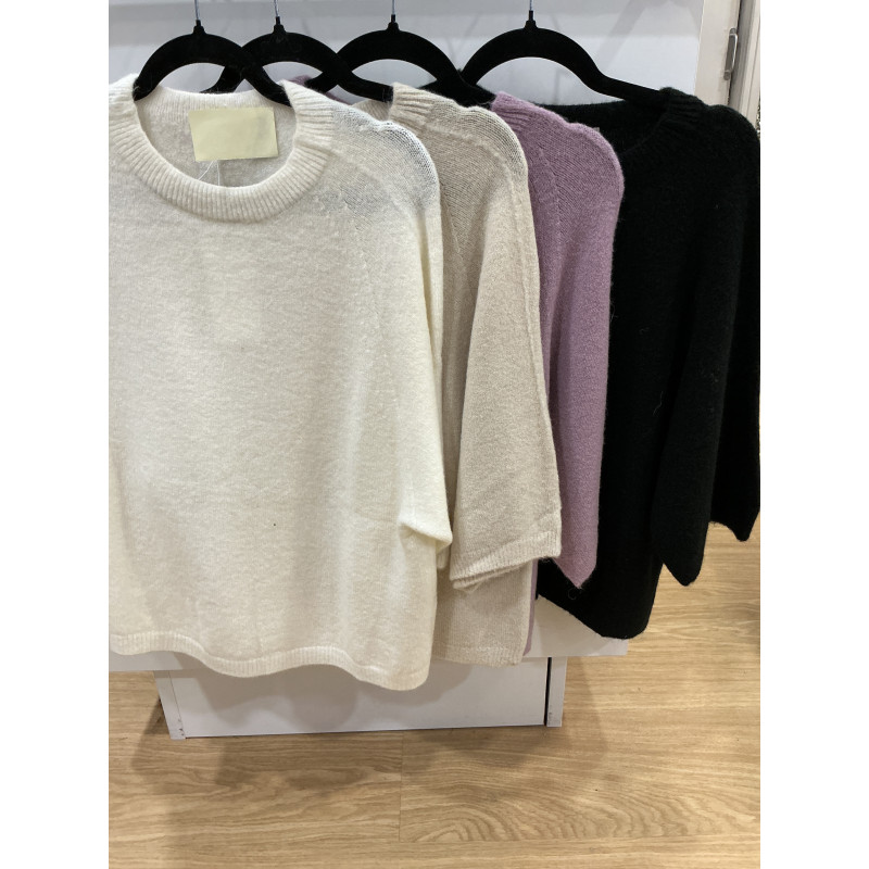 Pull Alpaga manches 3/4