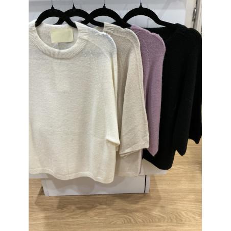 Pull Alpaga manches 3/4