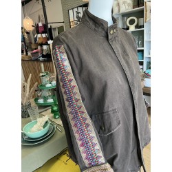 Veste Clara manches 3/4 choco