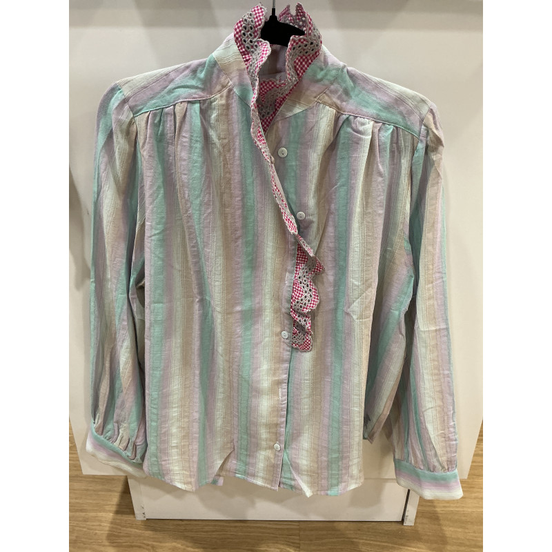 Chemise volant rainbow