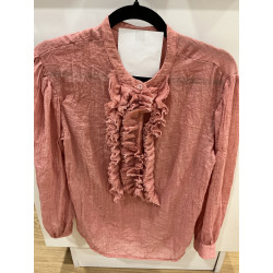 Chemise volant Aristide orchidée