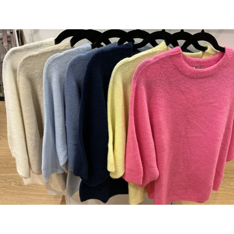 Pull Alpaga manches 3/4