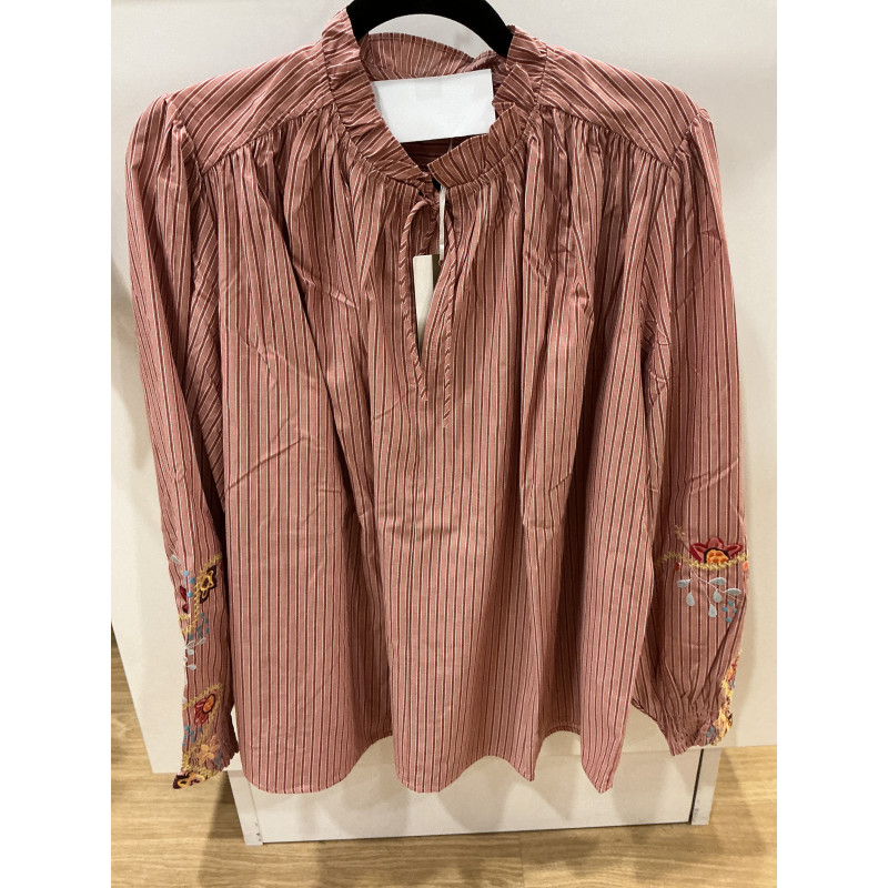 Blouse Daniele rayée orchidée