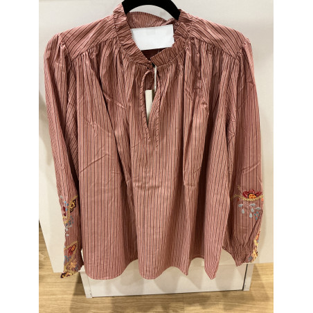 Blouse Daniele rayée orchidée