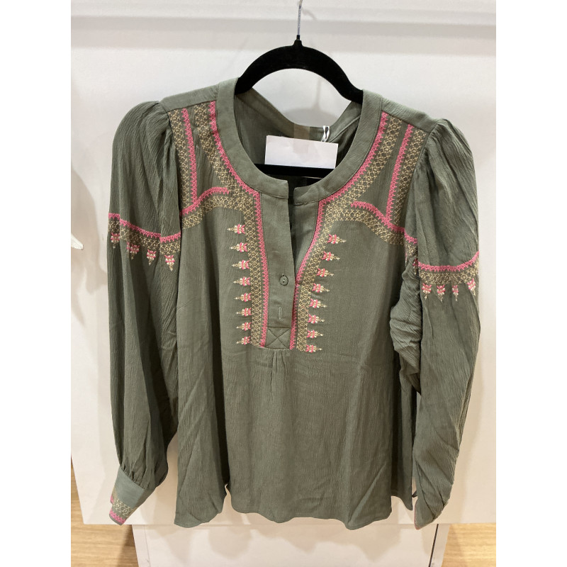 Blouse Colette Kaki