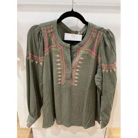 Blouse Colette Kaki