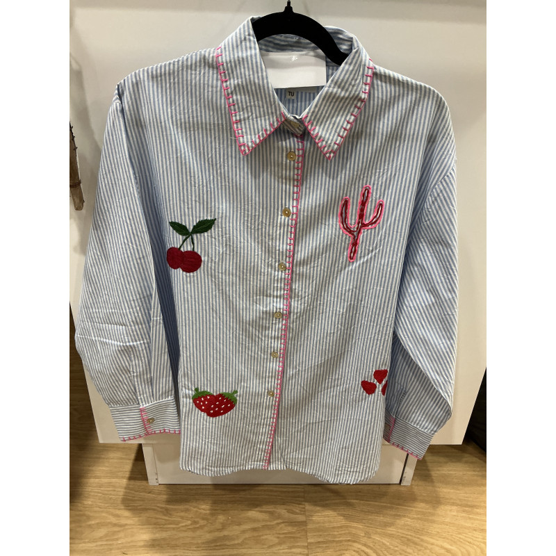 Chemise rayée Cerise