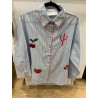 Chemise rayée Cerise