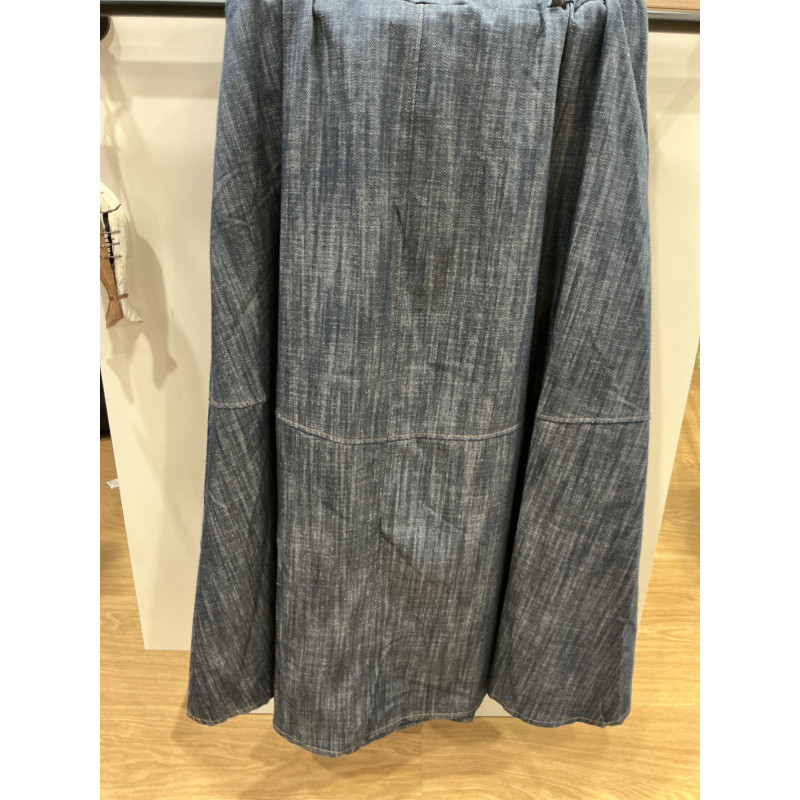 Jupe longue jeans brut
