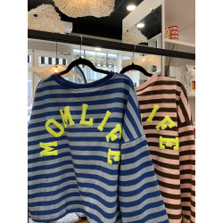 T-shirt sweat rayé MOMLIFE