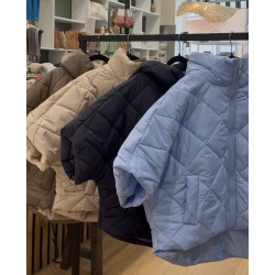 Veste blouson matelassée à capuche