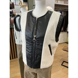 Veste sans manches réversible noir