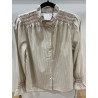 Chemise smoke rayé beige