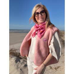 Gilet sans manches moumoute