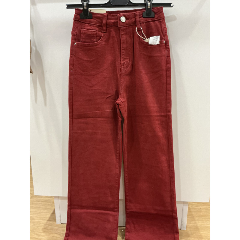 Jeans long large Classic  rouge