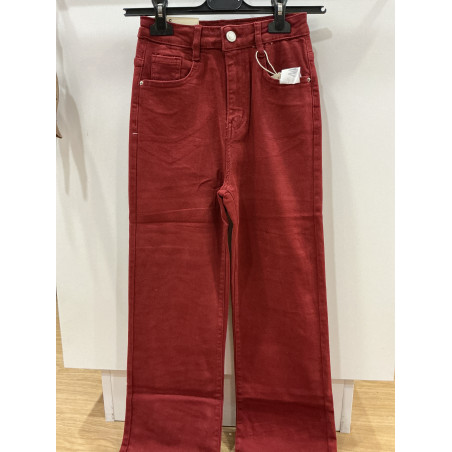 Jeans long large Classic  rouge