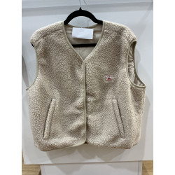 Gilet sans manches moumoute