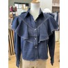Veste courte volant brute