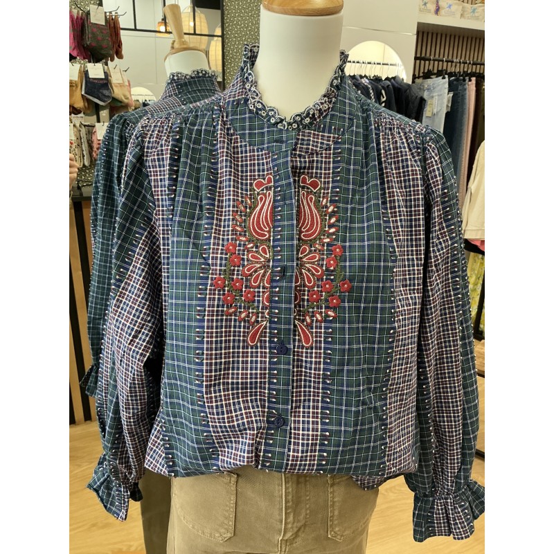 Chemise Bertille bleu