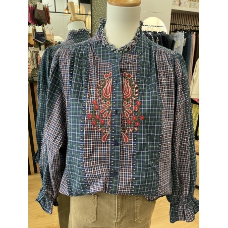 Chemise Bertille bleu