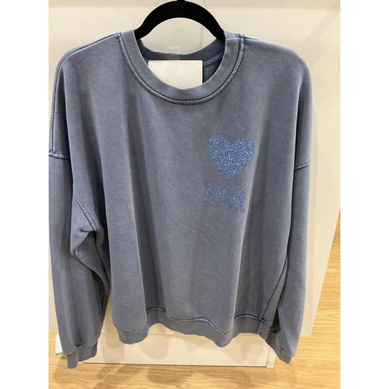Sweat AMOR bleu