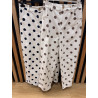 Pantalon barrel pois