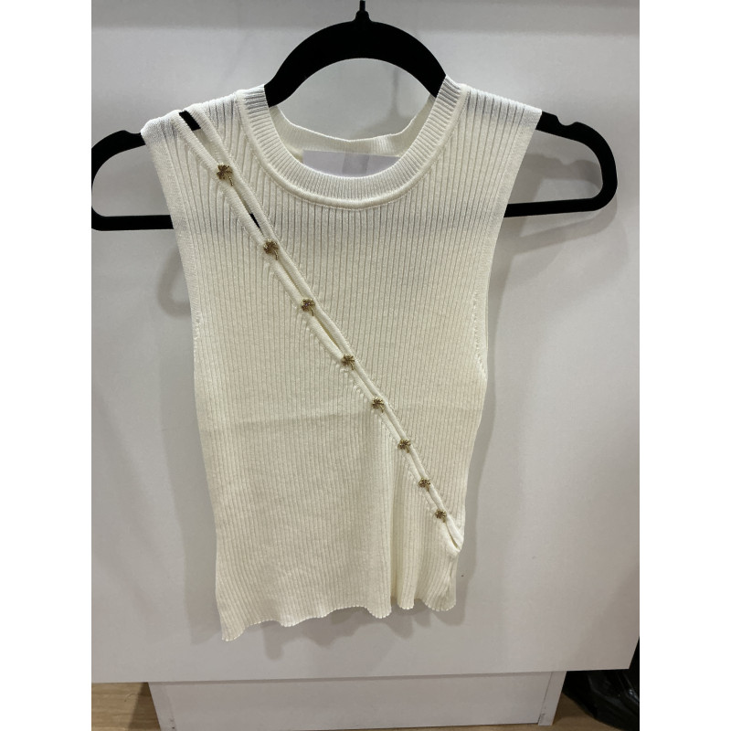 Débardeur Palmiers écru