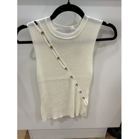 Débardeur Palmiers écru