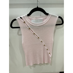 Débardeur Palmiers rose