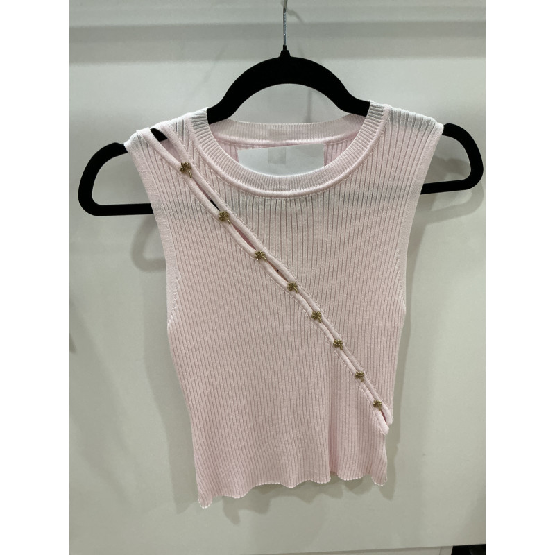 Débardeur Palmiers rose