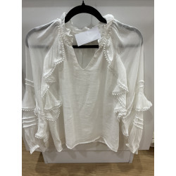 Blouse philippine blanc
