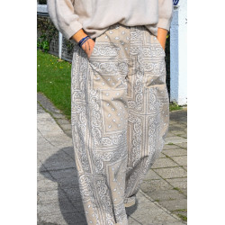 Pantalon barrel bandana