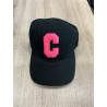 Casquette noir et rose fluo