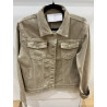 Veste en jeans beige