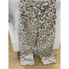 Pantalon barrel léopard