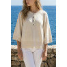 Pull coton manches 3/4